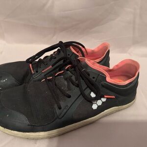 Vivo Barefoot Black and Pink Sneakers